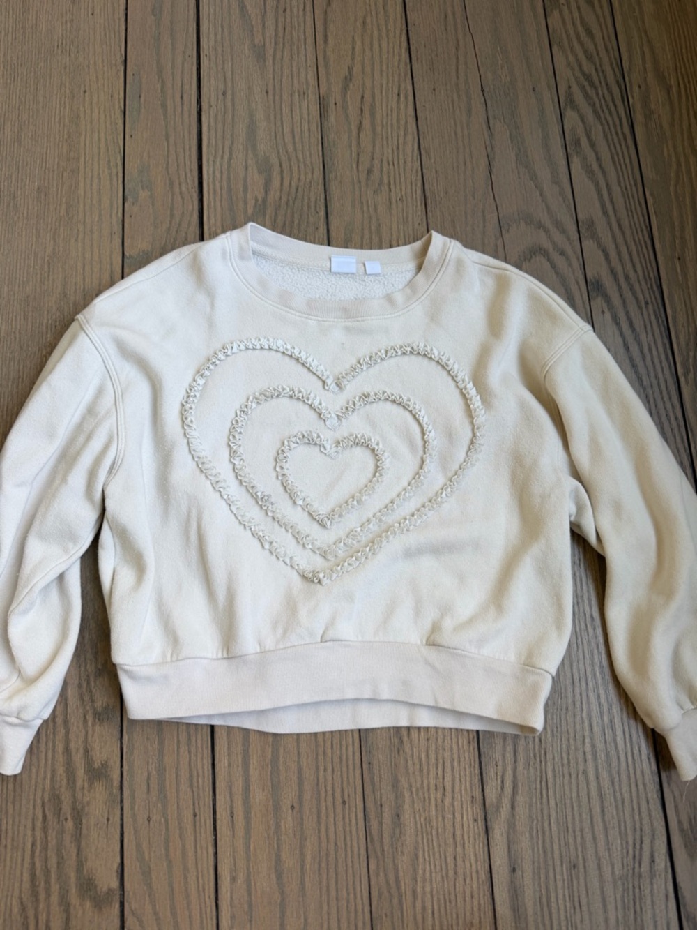 GAP Kids Cream Crewneck Sweatshirt